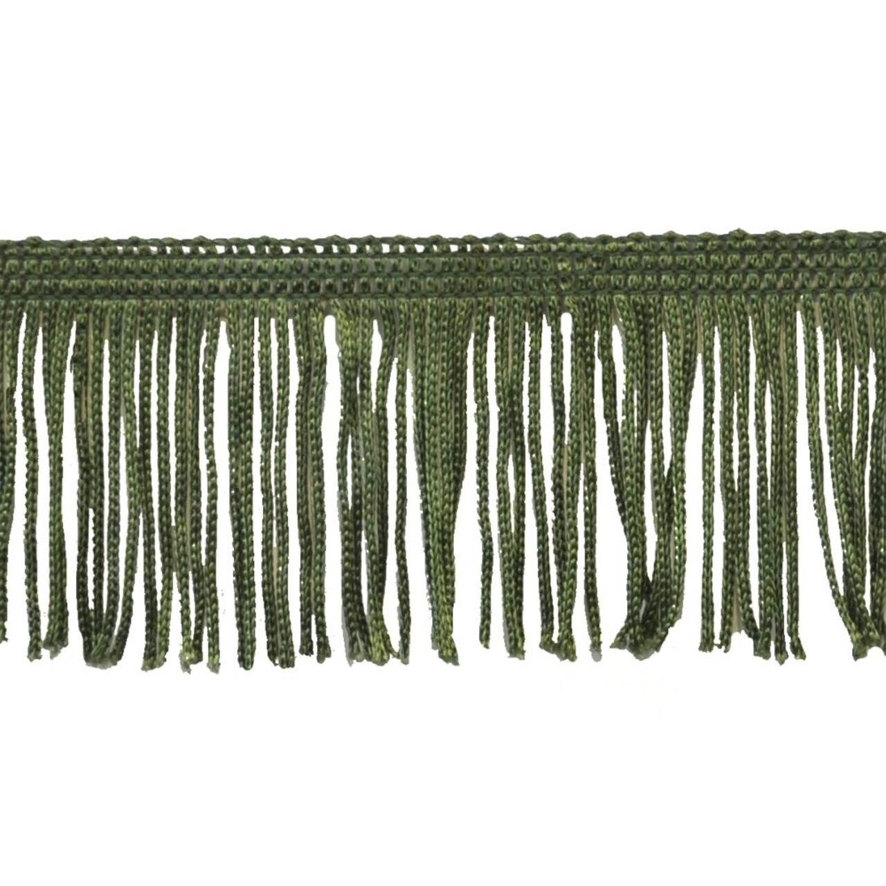 Belagio Chainette Fringe, 2" Wide, 10- Yard Bolt, Hunter Green